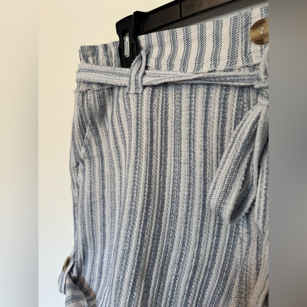 NEW Free People FP One Harriet Striped Shorts Blue White Size Medium NWT - Picture 7 of 8